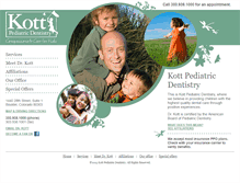 Tablet Screenshot of kottpediatricdentistry.com